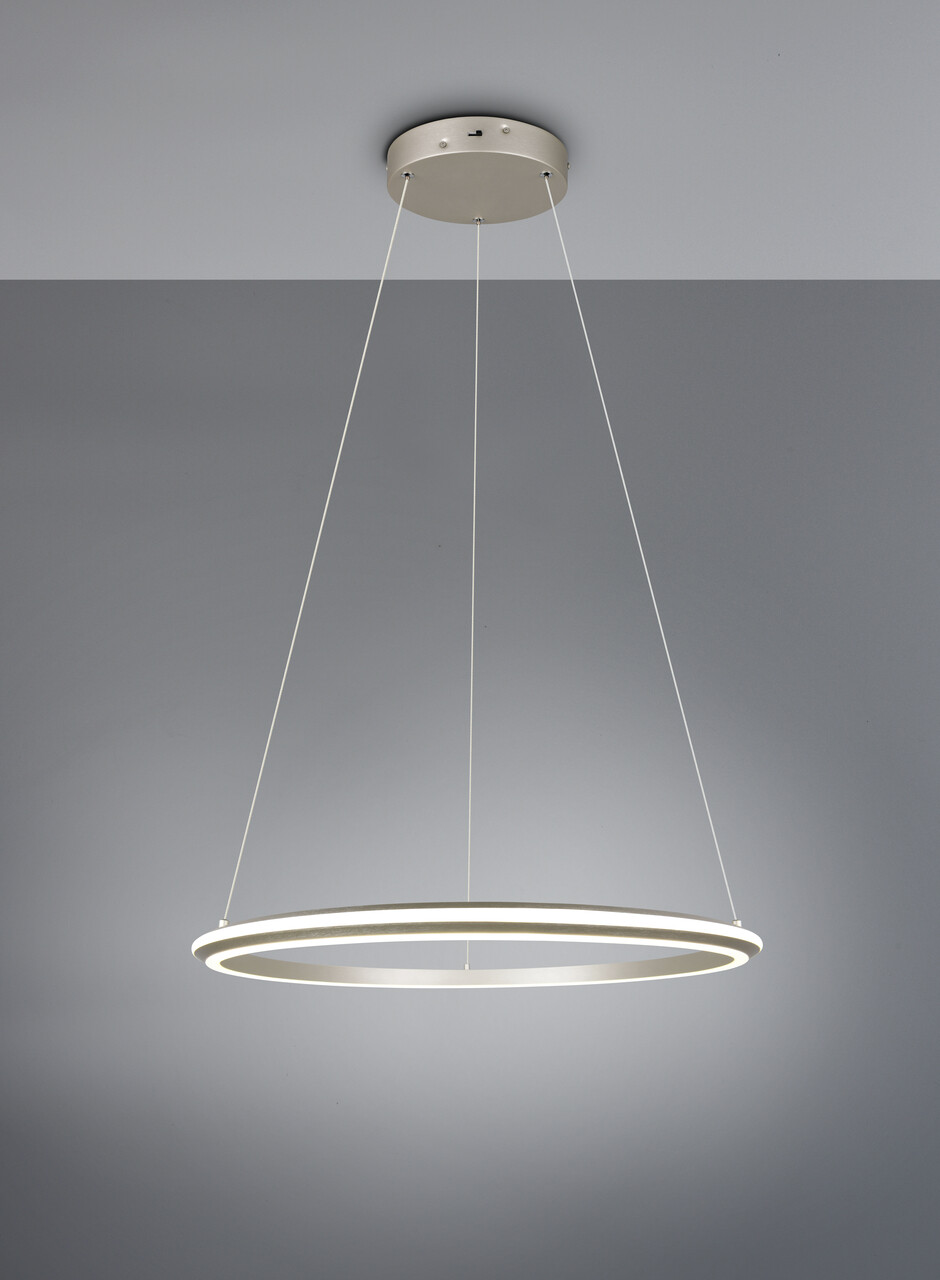 Lustra Amador, TRIO, 75x150 cm, 48W, 1x SMD, metal, nichel mat - imagine 7
